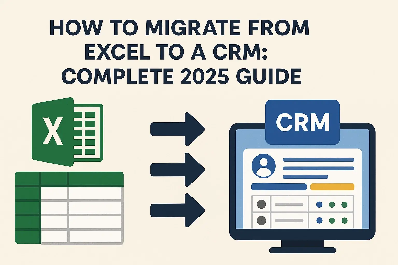 How to Migrate from Excel to a CRM: Complete 2025 Guide