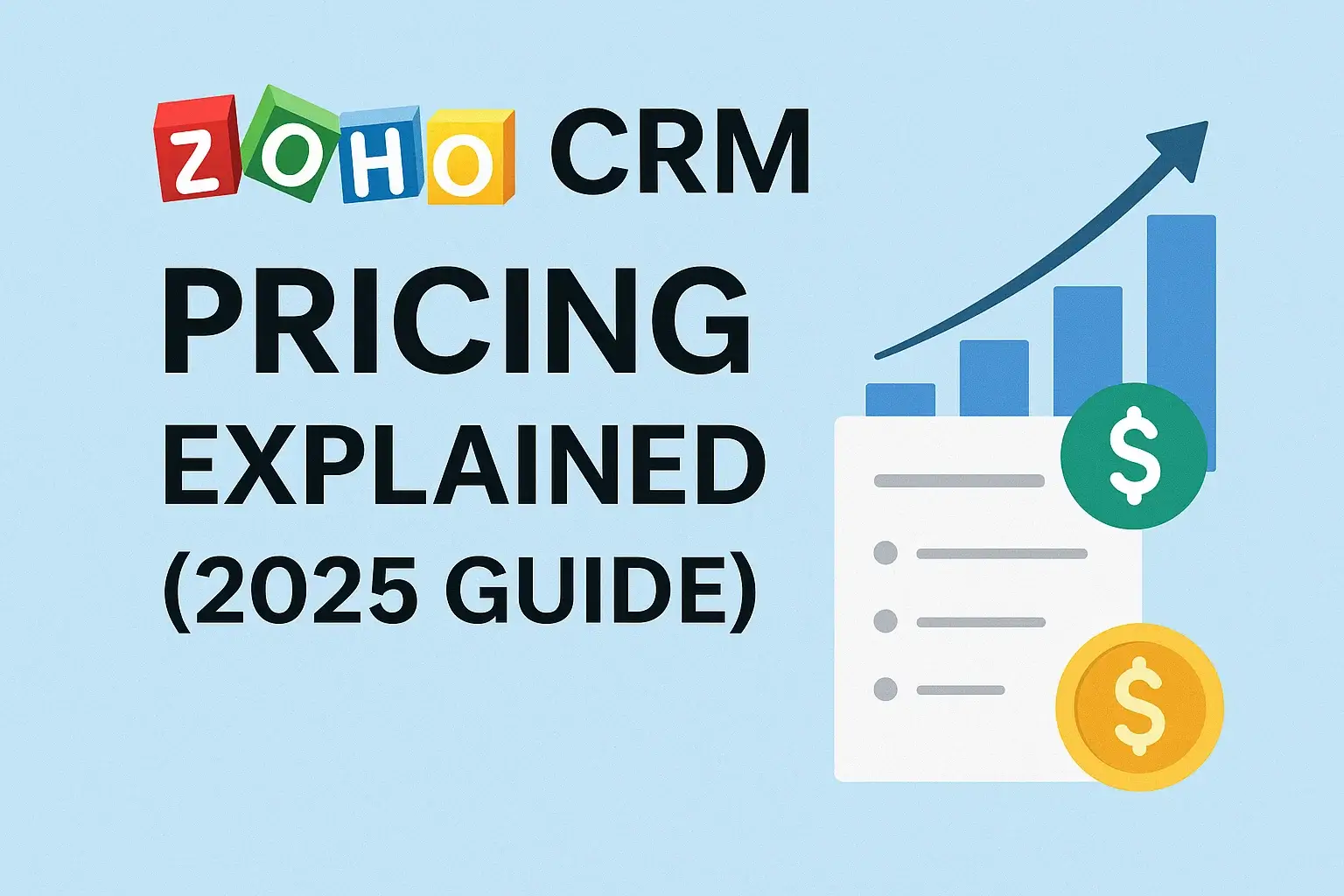 Zoho CRM Pricing Explained (2025 Guide)
